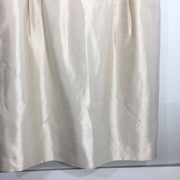 TAHARI ARTHUR S. LEVINE LILY CHAMPAGNE SEQUIN‎ SLEEVELESS SHEATH DRESS 12 - Picture 3 of 13